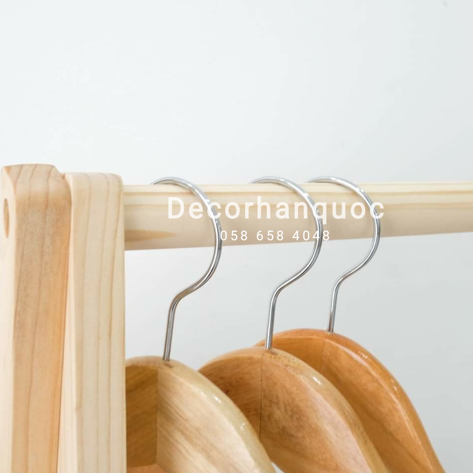 Combo móc gỗ treo quần áo cao cấp