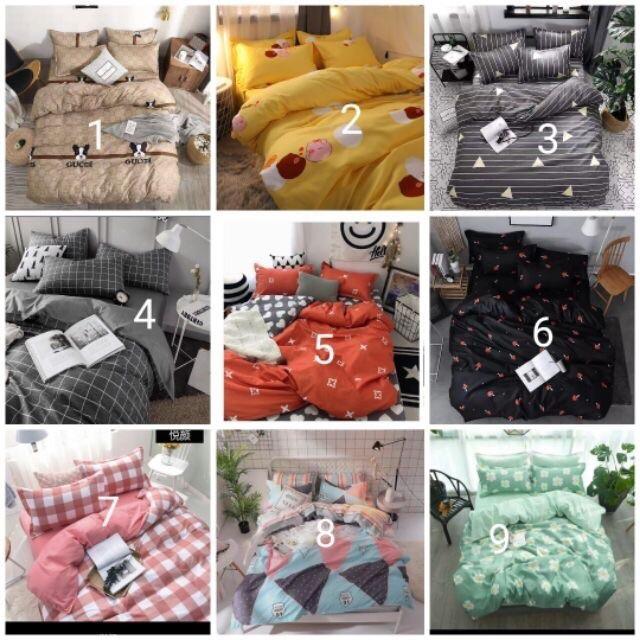 Bộ chăn ga gối poly cotton hàng nhập