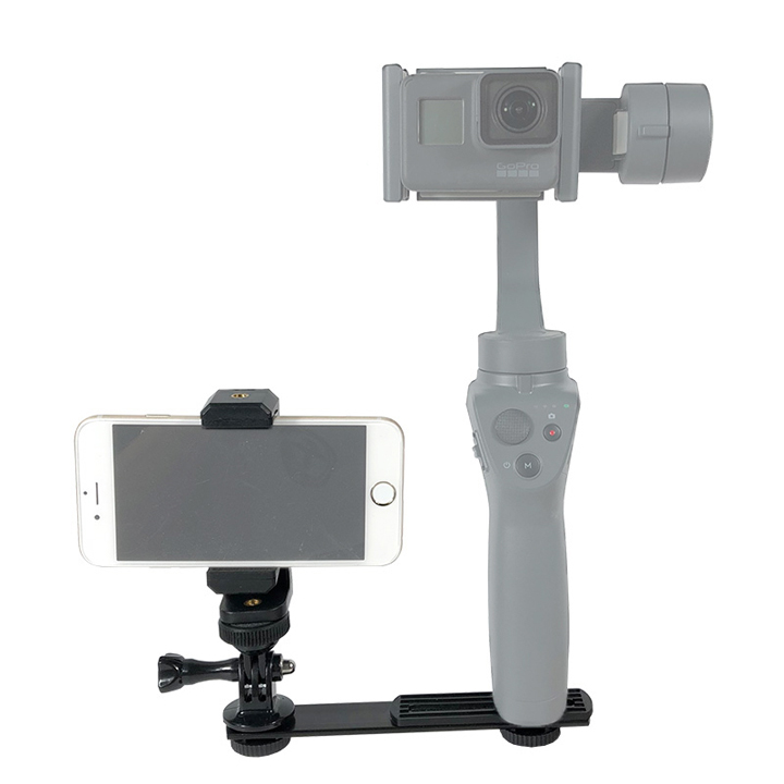 Bộ khung gắn Gimbal kết hợp với điện thoại Iphone