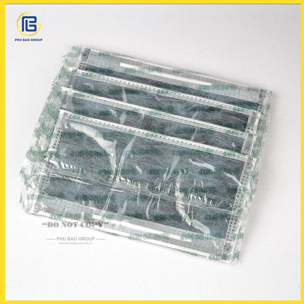 - Khẩu Trang Carbon Hoạt Tính Chất Lượng Cao, Khử Mùi, Chống Bụi Mịn, Màu Xám Xanh, 4 Lớp, Bảo Vệ Tối Ưu, Đóng Gói Từng Cái -