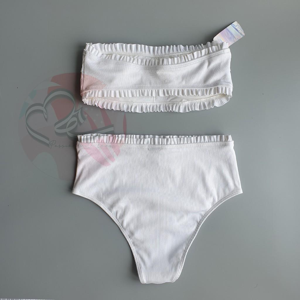Bộ bơi hai mảnh F21 áo quây phối quầm lưng cao xuất khẩu Mỹ