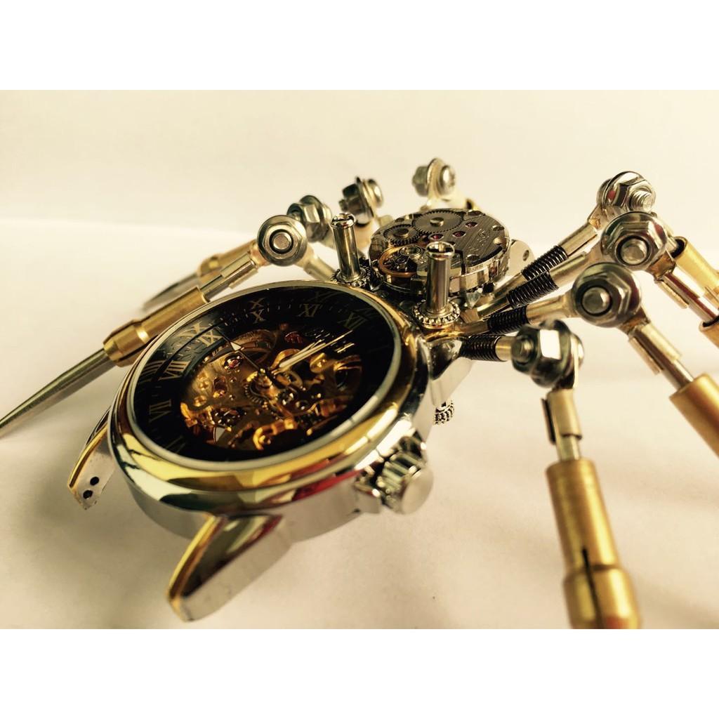 Mô Hình Lắp ghép 3d Kim Loại đồng hồ STEAMPUNK SPIDER