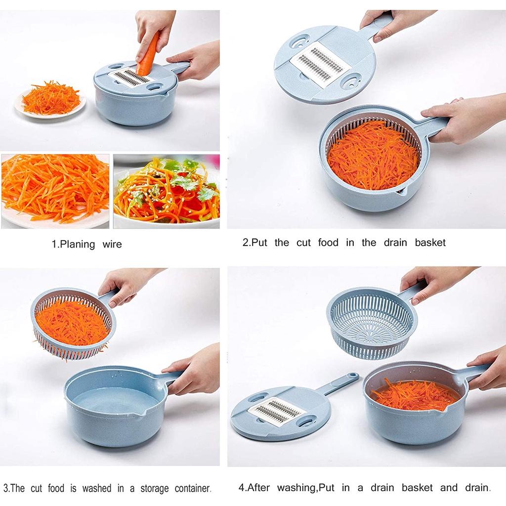 Dụng Cụ Bào Sợi Củ Quả ANAEAT Đa Năng 8 Trong 1