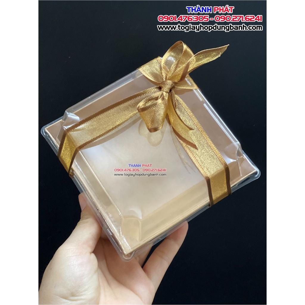 50 Hộp giấy E118 nâu kraft đựng bánh su sing, bông lan trứng muối
