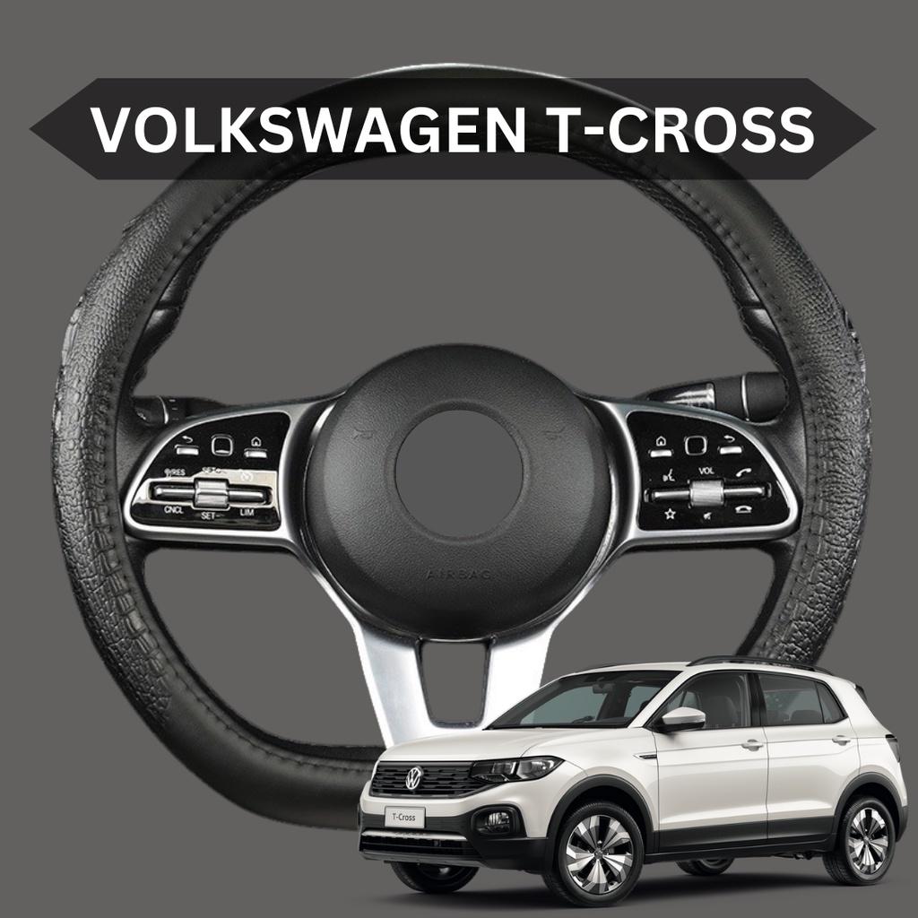 Bọc Vô Lăng ô tô VOLKSWAGEN T-CROSS | Da Thật Khâu Tay Cao Cấp - Mã BLAGO