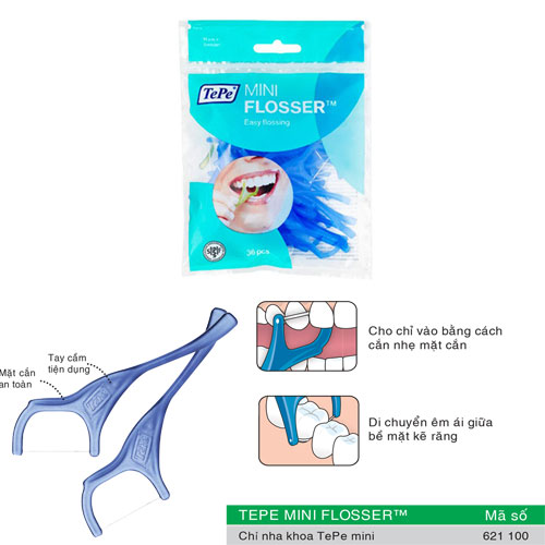 Chỉ nha khoa mini Tepe Mini Flosser (36 Cái)