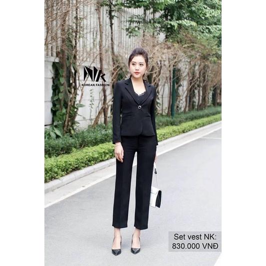 Set vest 2 lớp cơi túi hàng NK sale sốc