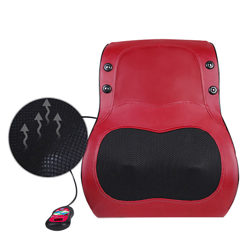 Đệm massage lưng xoay xoa bóp, rung, hồng ngoại nhiệt sưởi ấm YIJIA YJ-M6 - Dùng được trên ô tô