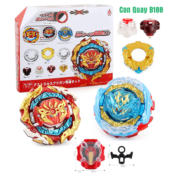 Đồ Chơi Con Quay B188 Kèm Tay Quay | Con Quay BEYBLADE B188