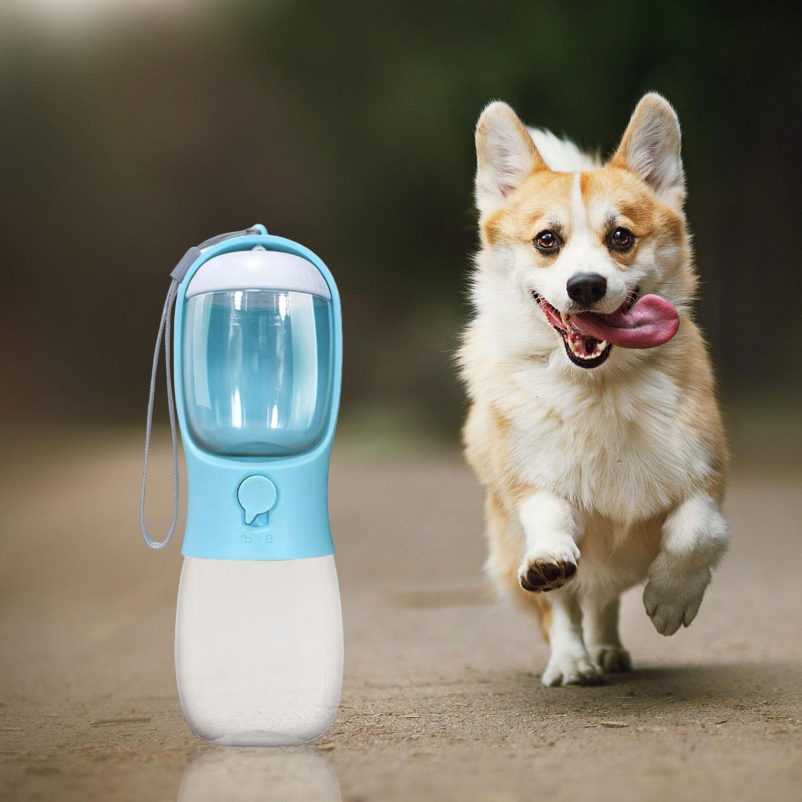 2 in 1 Food Bowl Feeding Supplies Portable Dog Water Bottle for Travel Cats Walking