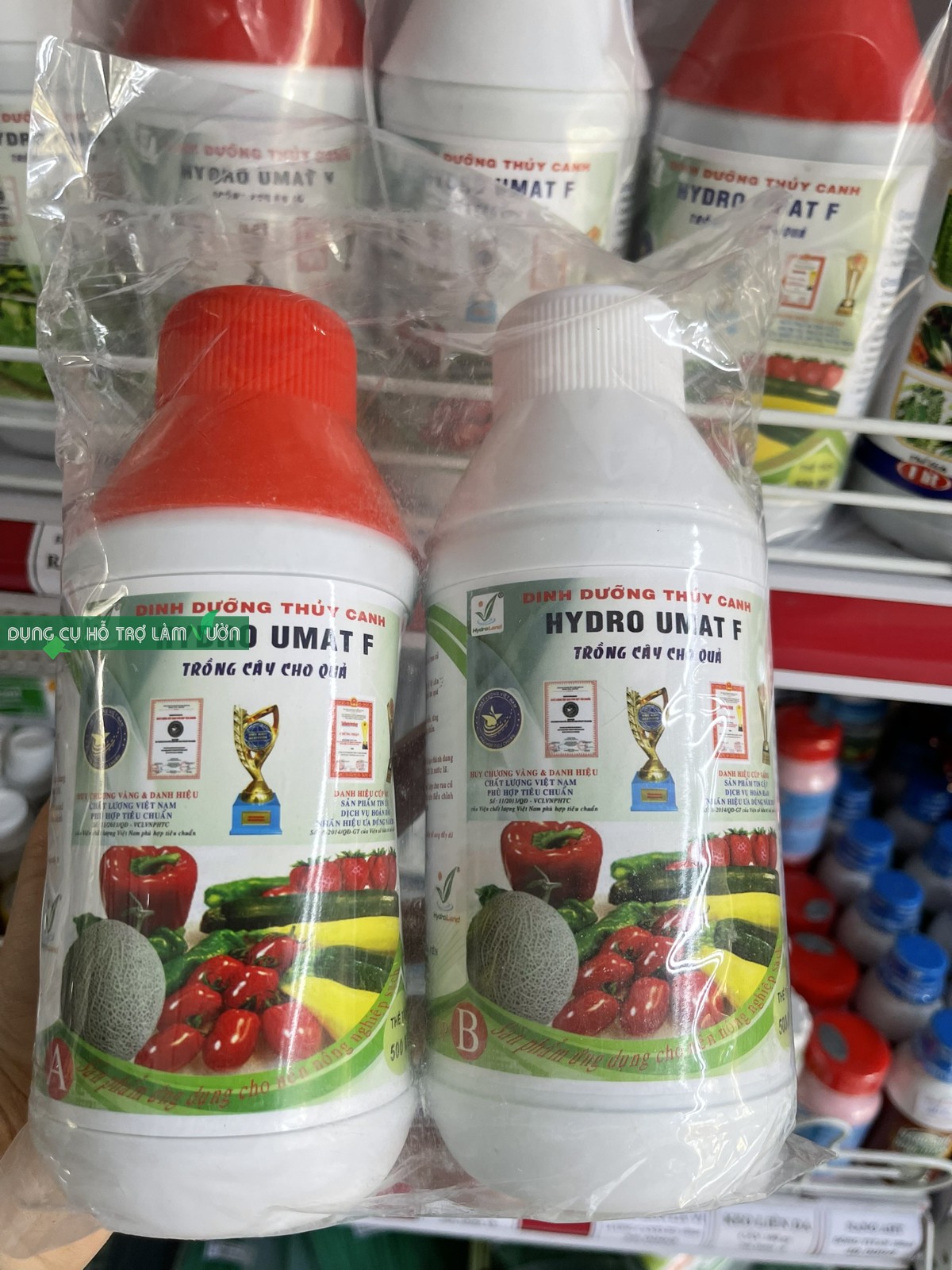 Bộ 2 Chai Dung Dịch Dinh Dưỡng Thủy Canh Cho Cây Ăn Quả