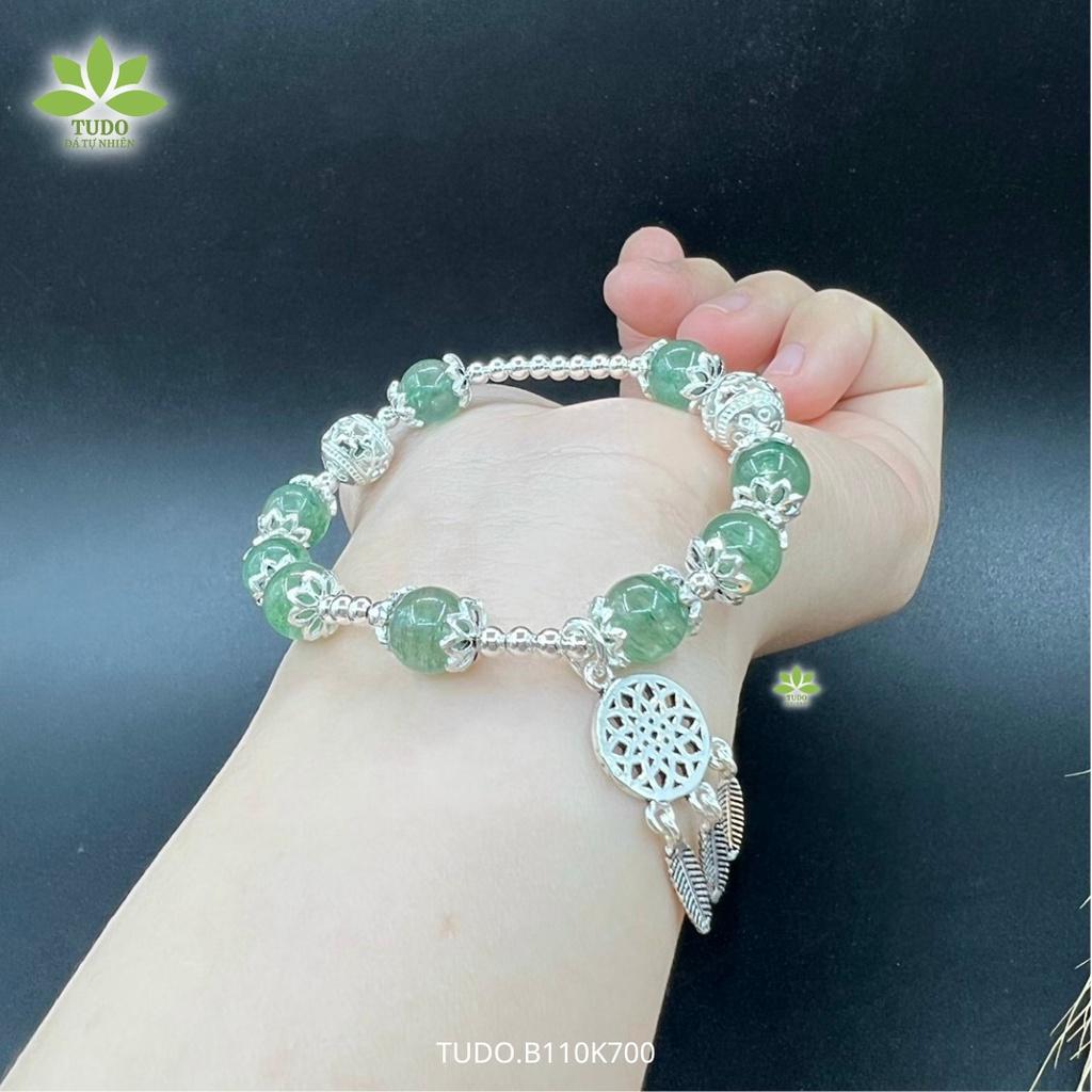 Vòng Tay Nữ Đẹp - Vòng Phong Thủy Mệnh Mộc Hỏa TUDO B110K700 VCBTADX Charm Bạc Dreamcatcher - Sức Khỏe Như Ý