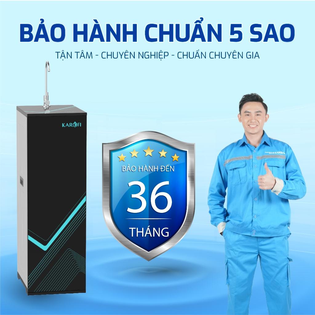Máy lọc nước RO Mỹ 11 lõi Karofi KAQ-L06 - Bổ sung lõi Hydrogen Plus, RO Mỹ 50GPD, Cụm lõi Smax HP 6.0 - Hàng Chính Hãng