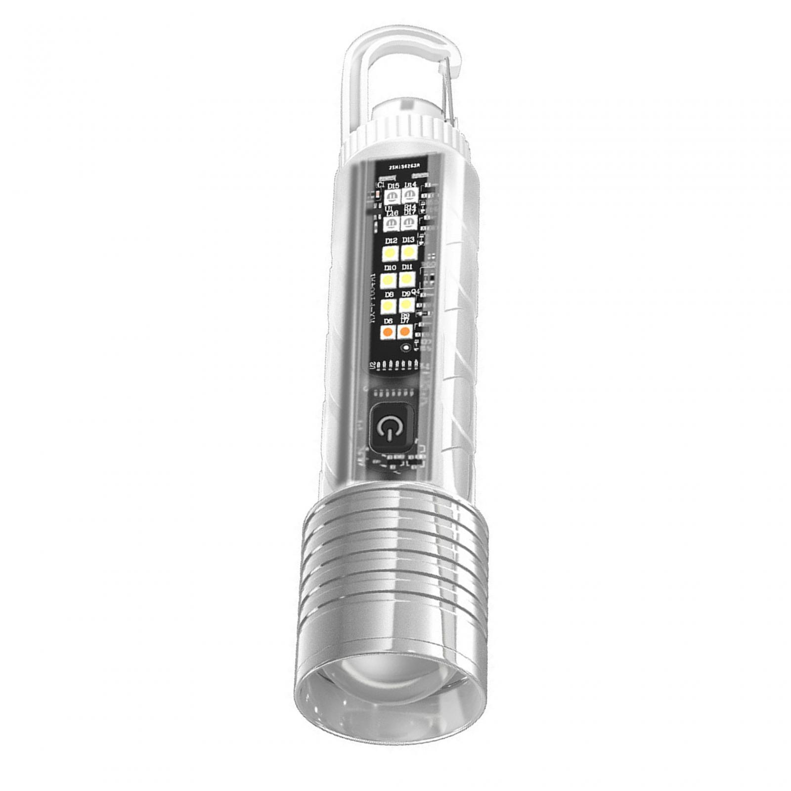 LED Flashlight Rechargeable Torch for Running Night Walking Auto Maintenance