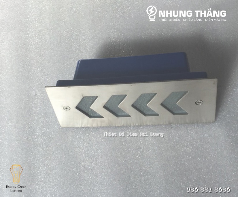 Đèn Âm Tường,Chân Cầu Thang DA-05 LED Hình Mũi Tên - Chống Nước IP65 - Mặt Nhôm Cao Cấp - Có Video