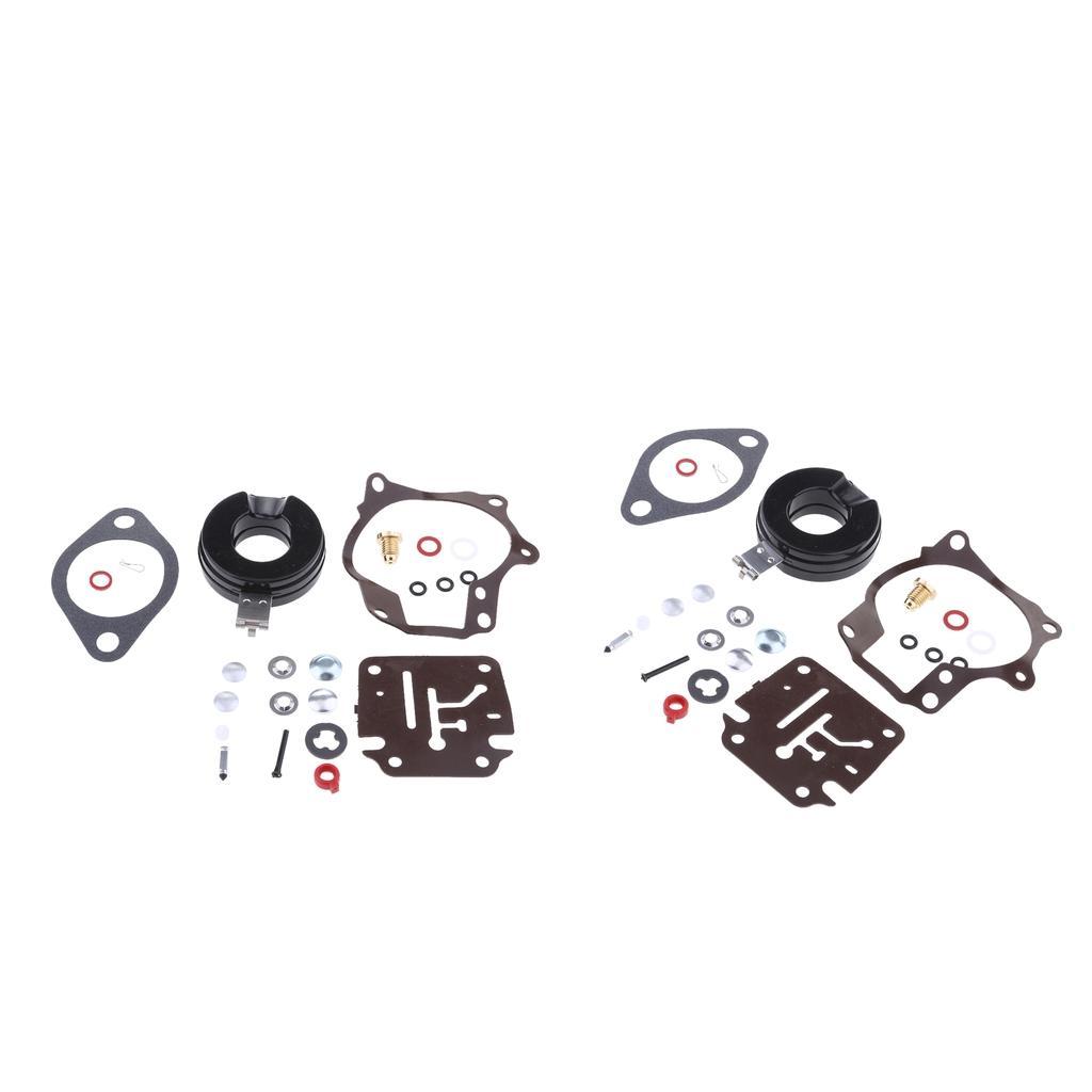 2 Sets Carburetor Repair Kit for Johnson Evinrude 30/40/50HP Outboard Motors