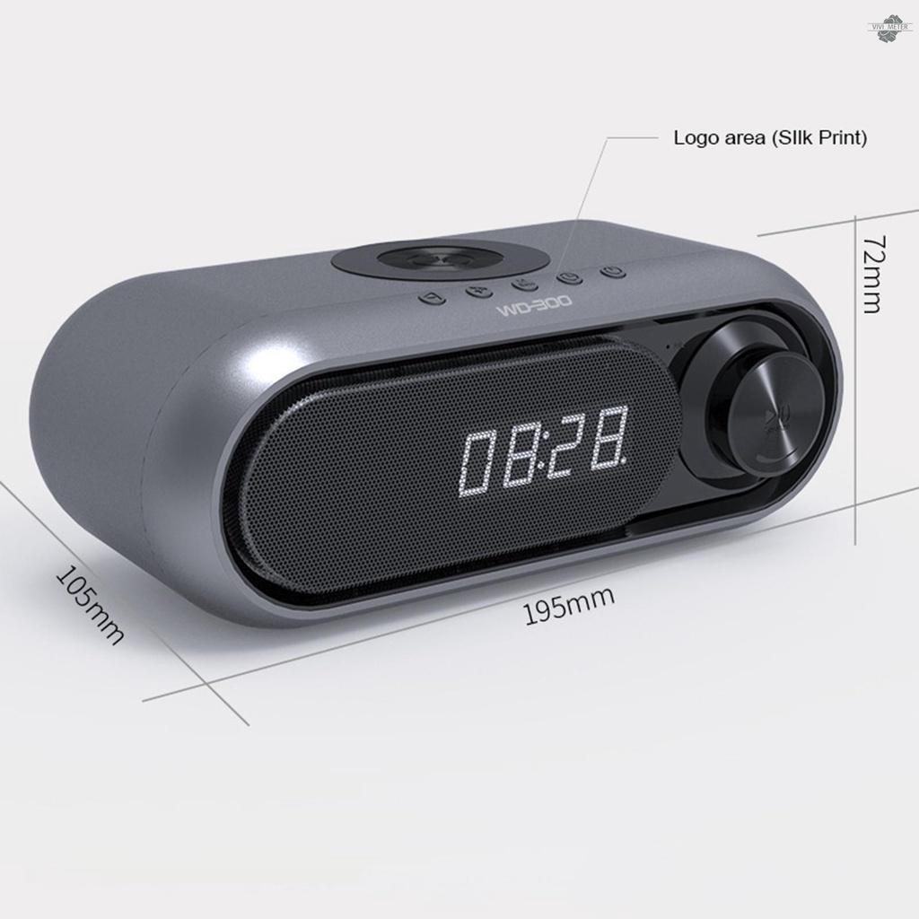 Loa Bluetooth Không Dây Kỹ Thuật Số Đa Năng Tích Hợp Đồng Hồ Báo Thức Và Phụ Kiện