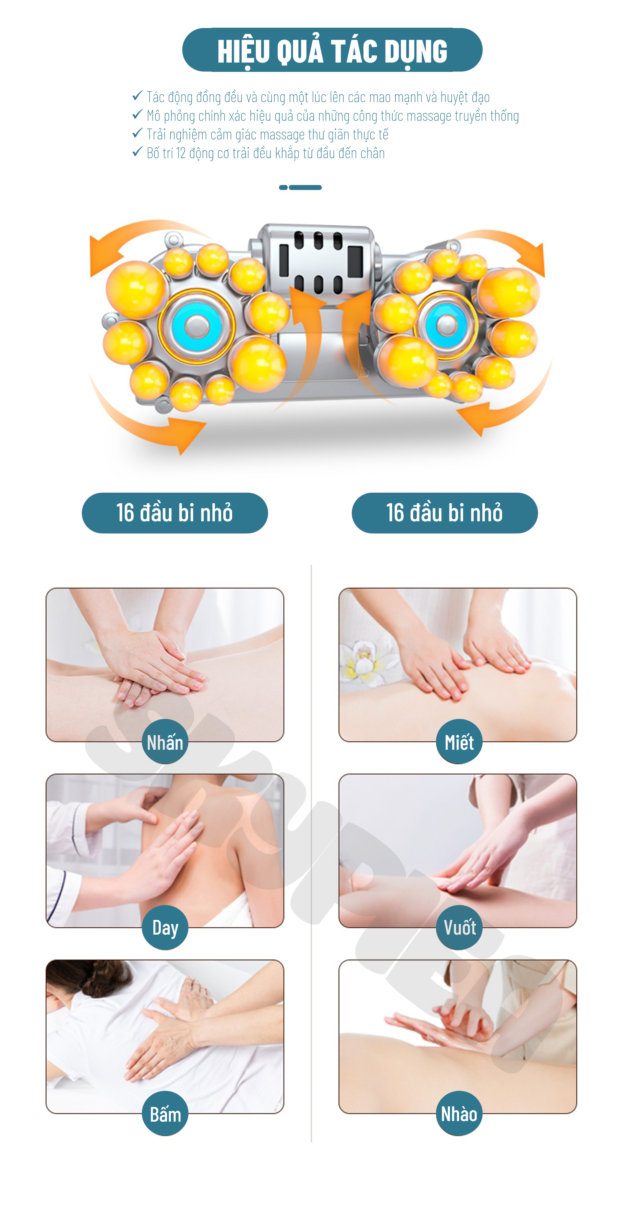 Đệm Massage Toàn Thân Hồng Ngoại - Chất Liệu Vải Nhung Cao Cấp - Thoáng Mát, Dễ Vệ Sinh - Đệm Mát Xa Cổ, Vai Gáy - Phiên Bản 2021 Có 20 Bi Massage