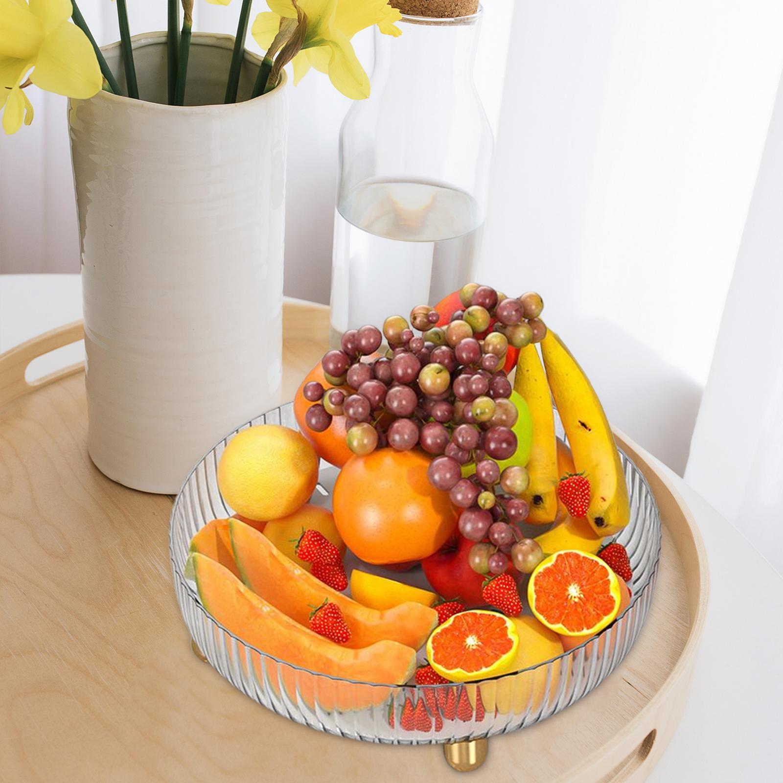 Fruit Plate Bathroom Countertop Organizer Cosmetic Storage Tray for Bathroom