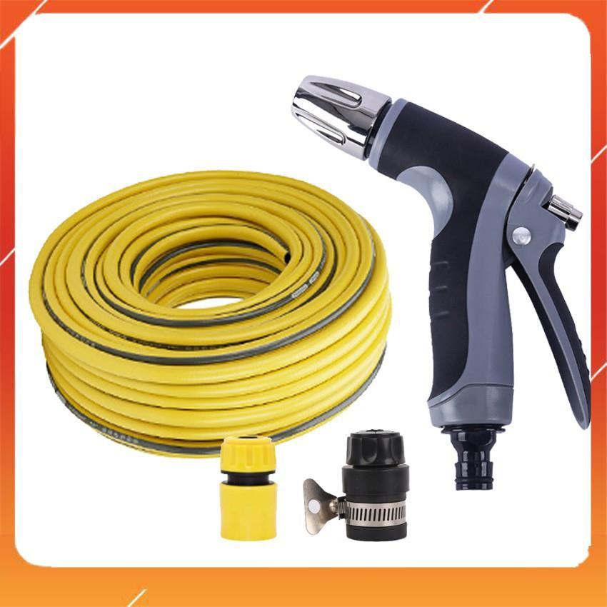 Bộ dây và vòi xịt tăng áp rửa xe tưới cây 206817