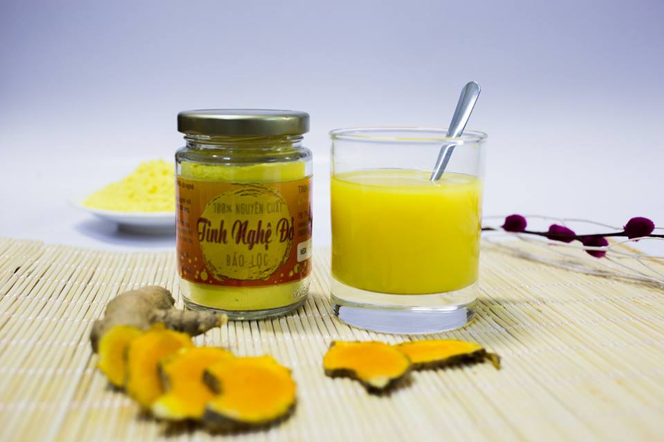 Combo Tinh Bột Nghệ + Mật Ong Hoa Cà Phê - Nguyên Chất Bảo Lộc Vũ Gia