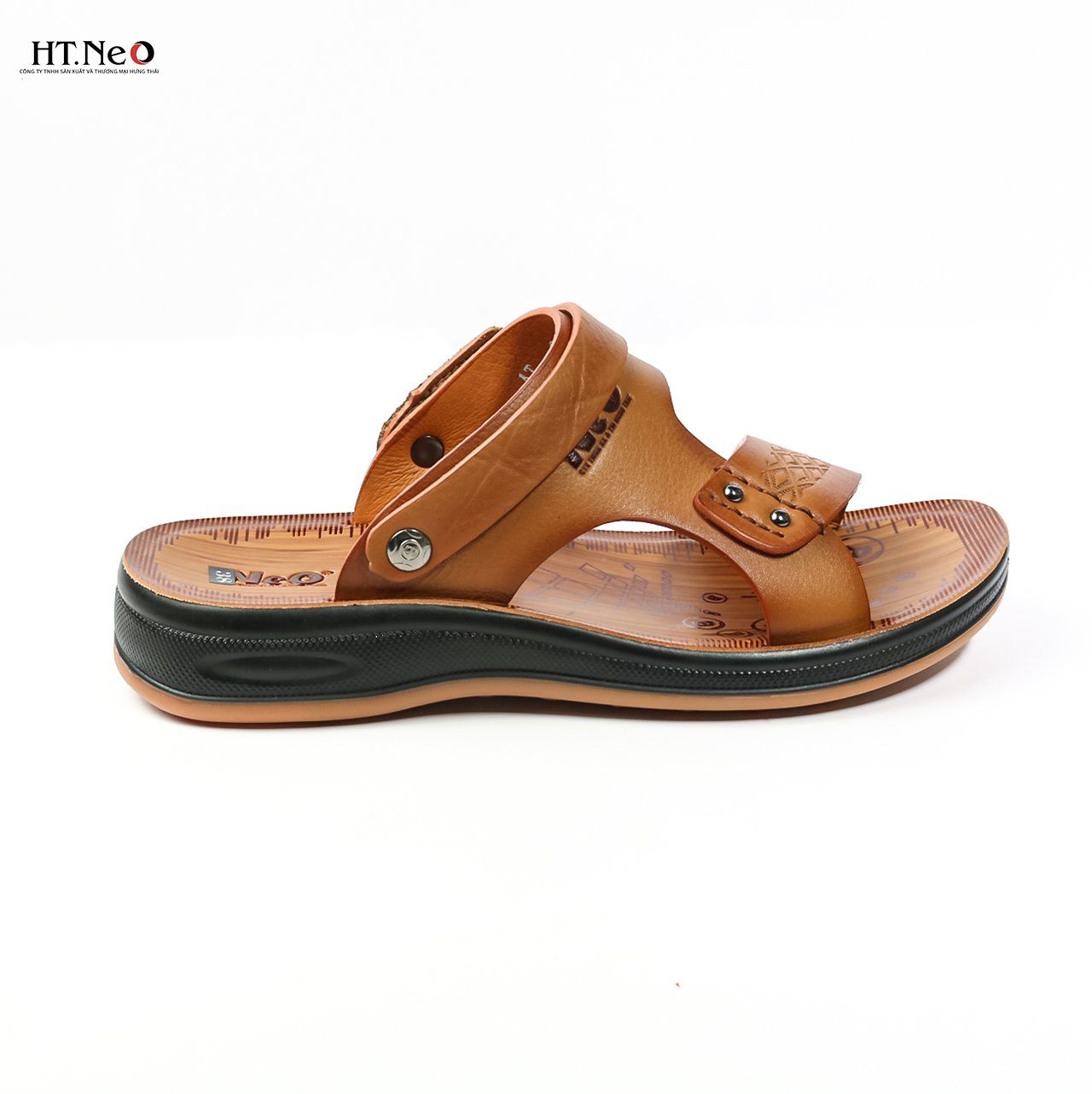 SANDAL NAM DA BÒ CAO CẤP ĐẾ CAO 3.5CM SD82-NS