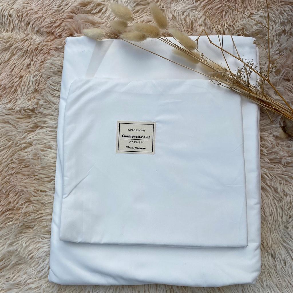 Ga giường Cotton Tici Trắng tinh cao cấp - Bo chun drap đủ kích thước