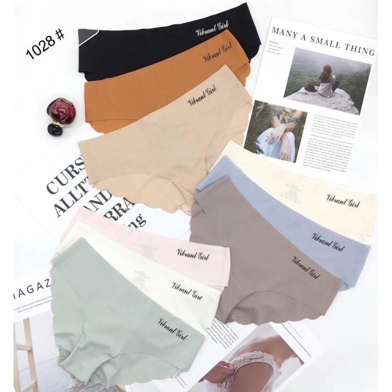 Set 5 Quần Lót Nữ Không Viền Lượn Sóng Su Lạnh Sexy Kháng Khuẩn Cute Giá Rẻ NO1028