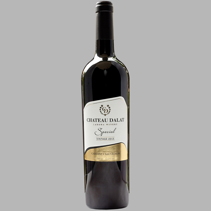 Rượu Vang Đỏ Ladofoods Chateau Dalat Special Cabernet Sauvignon 750ml 12,5% - Không Kèm Hộp