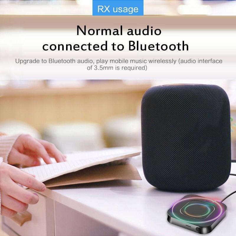 Bộ Chuyển Đổi Âm Thanh Không Dây Bluetooth 5.0 Hỗ Trợ AUX / RCA Cho PC/Tai Nghe