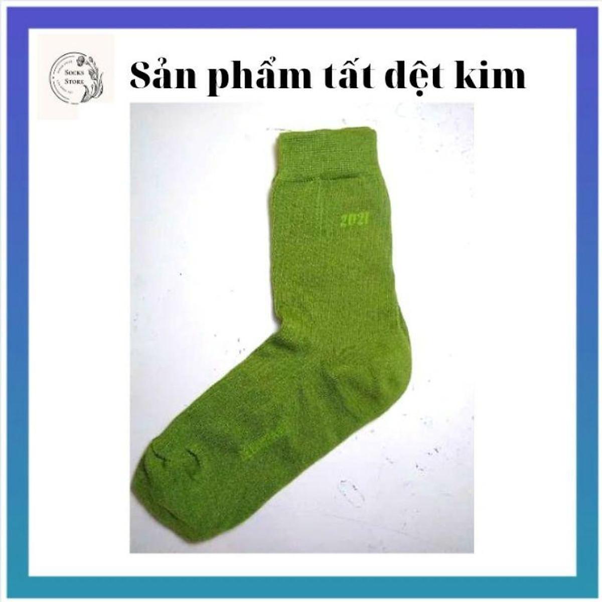 Tất Dệt Kim Nam Cổ Cao Co Giãn Mềm Mại