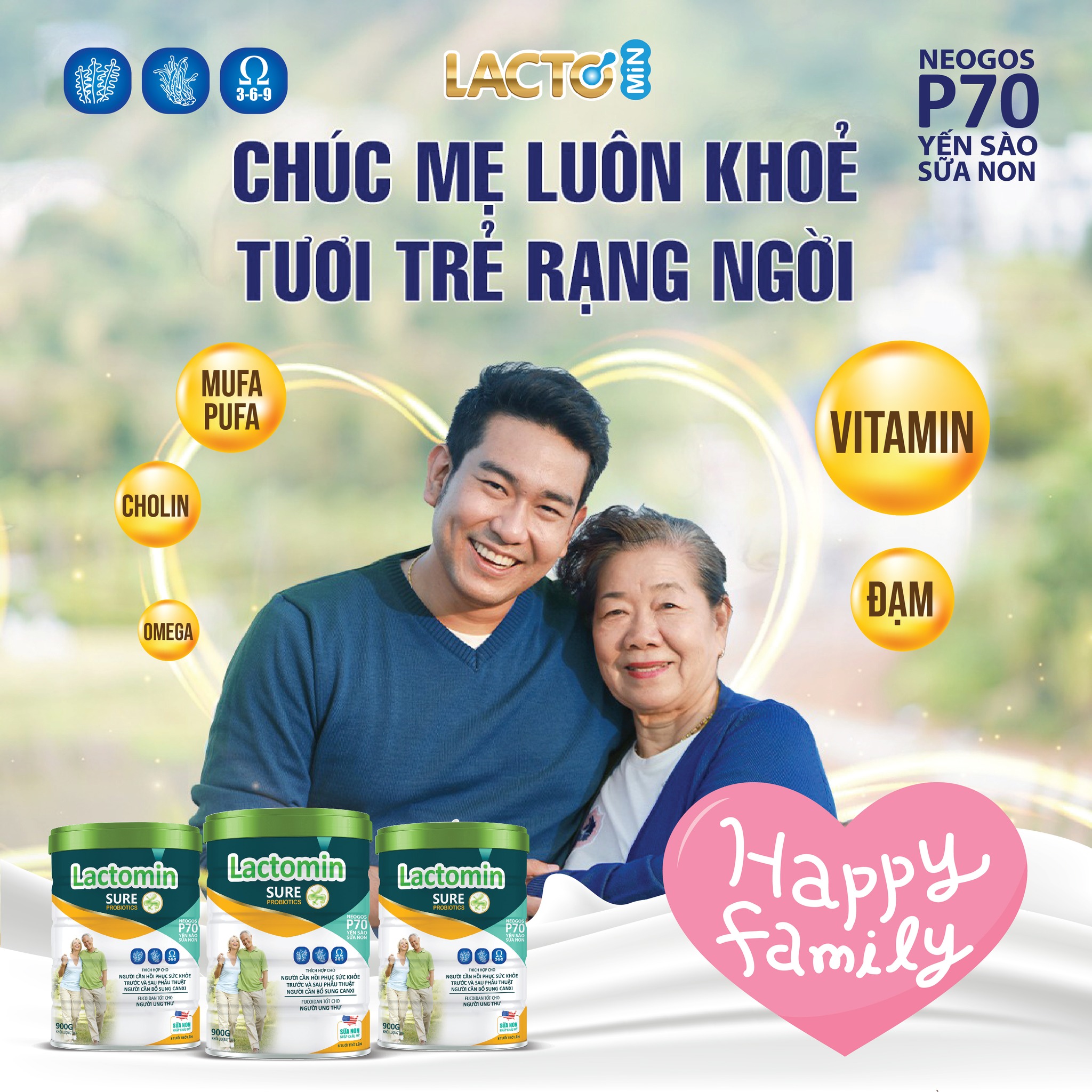 Sữa Mát Lactomin Sure 900g ( Người bệnh)