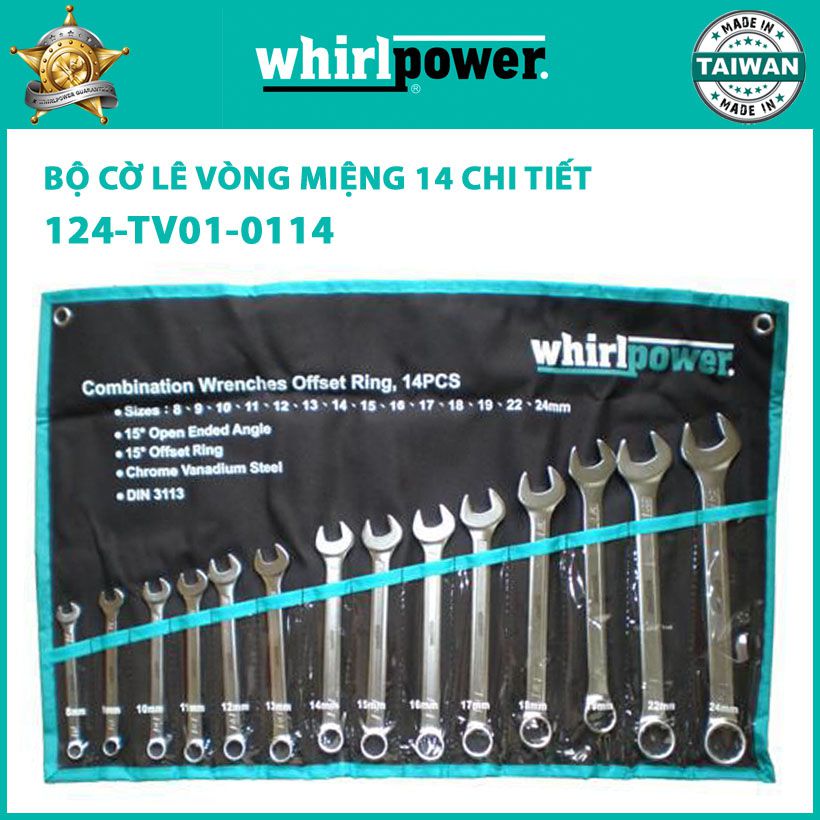 BỘ CỜ LÊ VÒNG MIỆNG 14 CHI TIẾT WHIRLPOWER