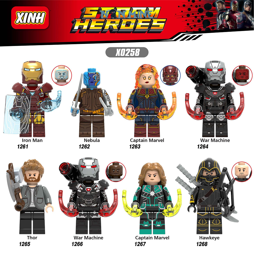 Minifigure Marvel Siêu Anh Hùng Avengers Endgame Đồ Chơi Lắp Ráp X0258