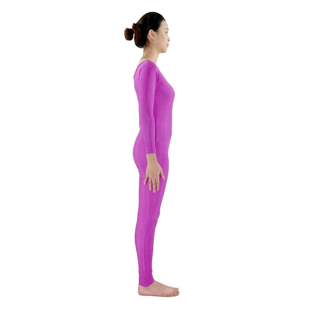 Women's Stretch Spandex Bodysuit Full Body Unitard Dance Costume