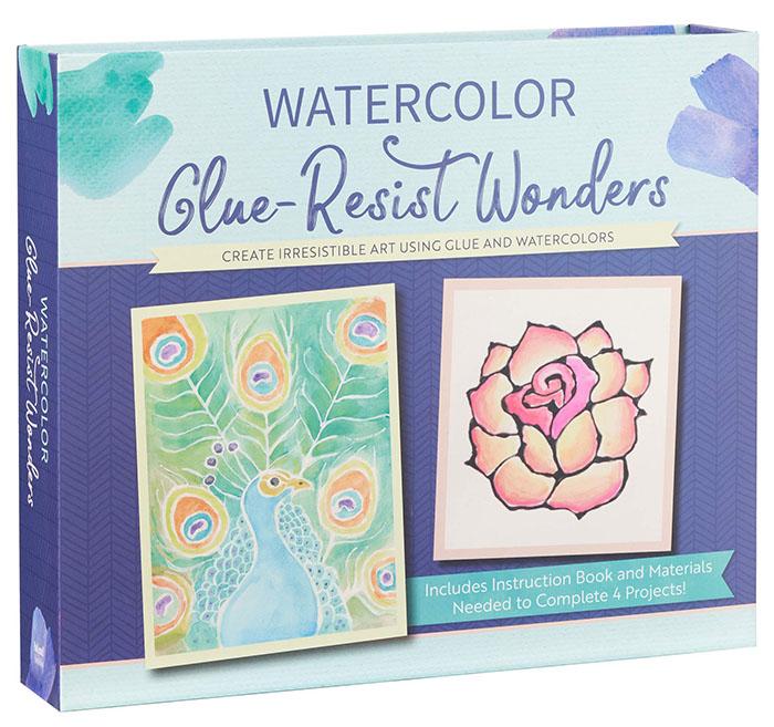 Watercolor Glue-Resist Wonders