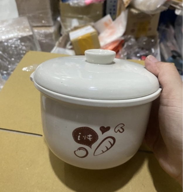 Thố sứ nồi Bear 0.8L, thố sứ nồi nấu chậm 0.8L, nắp thay thế nồi bear, nắp nồi nấu châm 0.8L