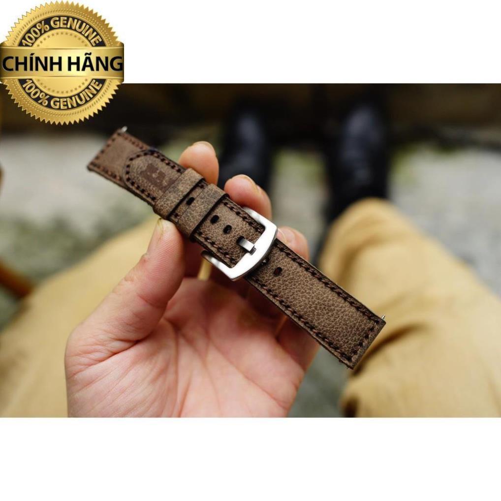 DÂY ĐỒNG HỒ DA SÁP NGỰA VÂN HẠT TỰ NHIÊN – RAM CLASSIC 1959 - HÀNG CHÍNH HÃNG RAM LEATHER .