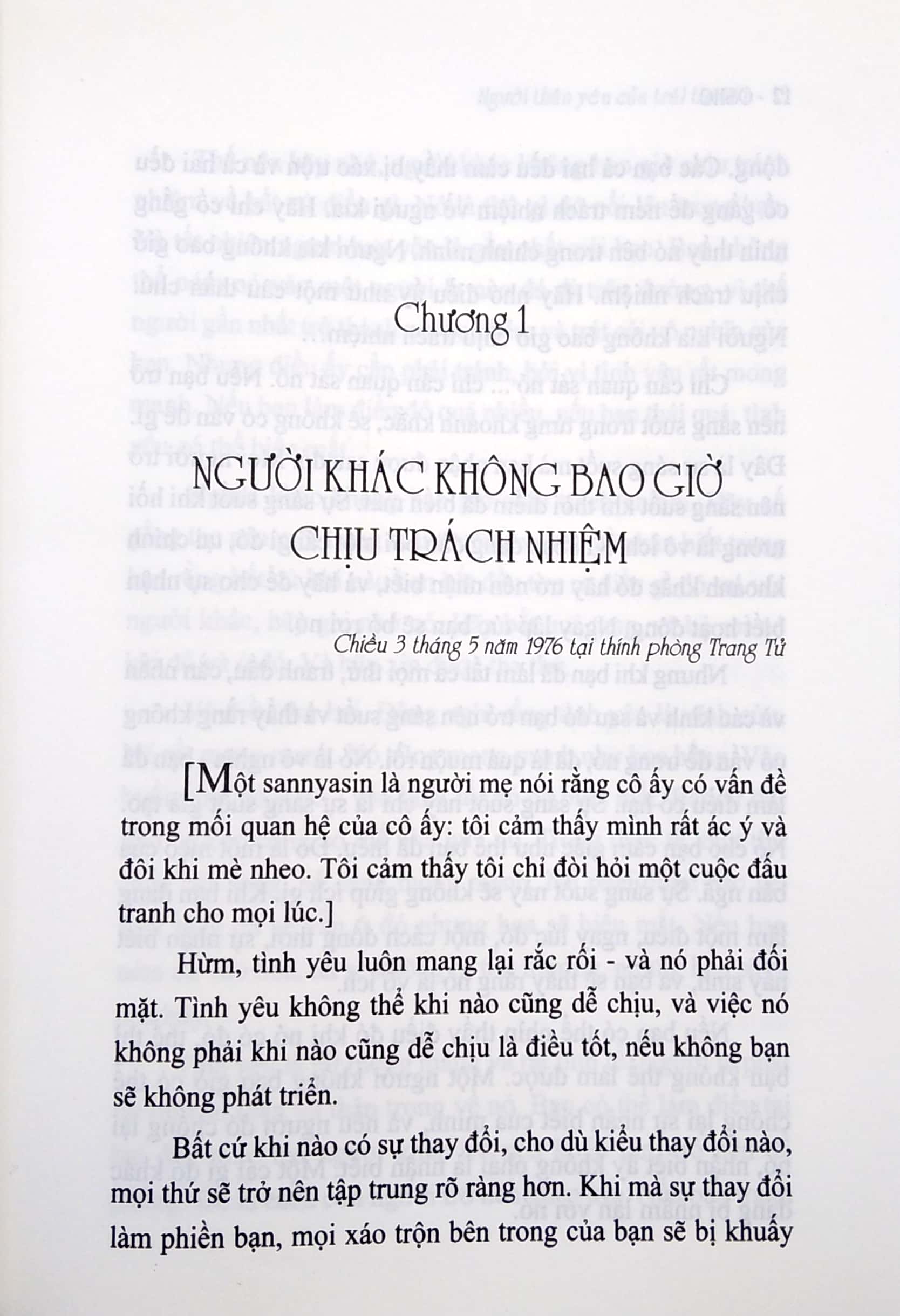 Osho - Người Thân Yêu Của Trái Tim Tôi - (CT)