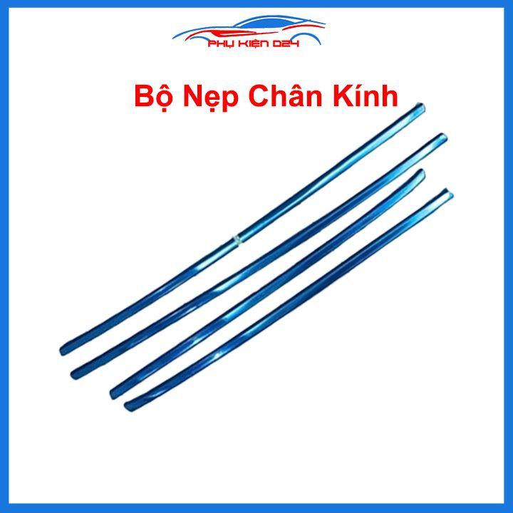 Bộ nẹp viền chân kính cong kính MAZDA 2 2015-2021 Inox sáng bóng chuẩn form xe