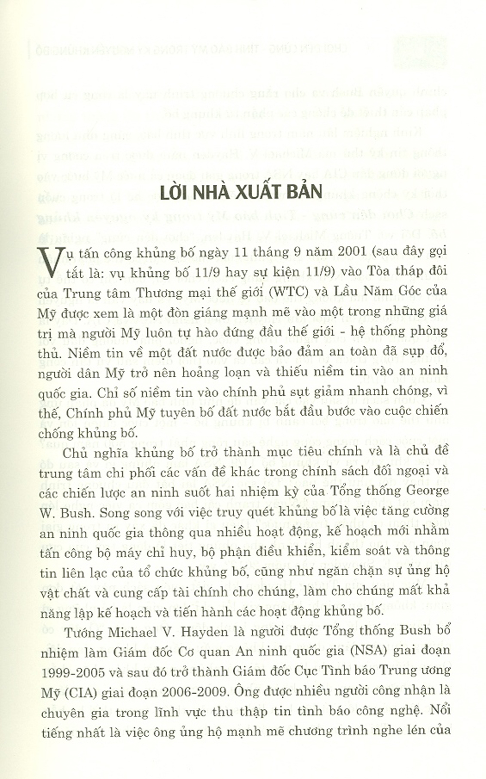 Chơi Đến Cùng - Tình Báo Mỹ Trong Kỷ Nguyên Khủng Bố (Sách tham khảo) - Tái bản năm 2021