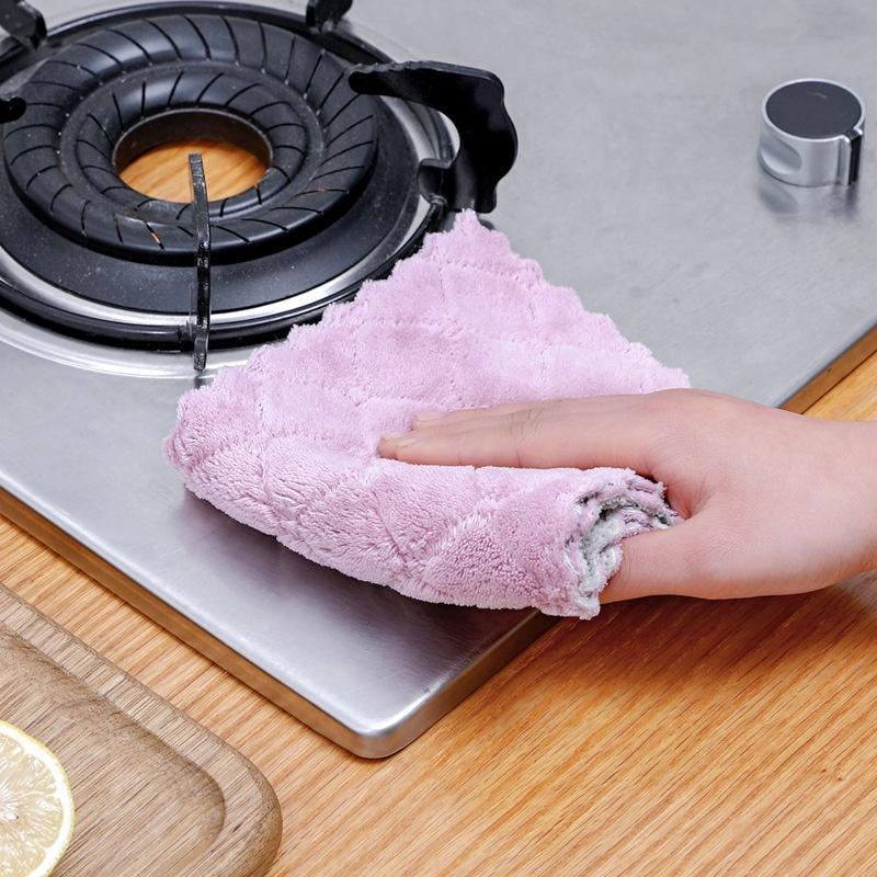 Combo 50 Khăn Lau Bếp Đa Năng 2 Mặt, Rửa Bát, Lau Bàn Thấm Hút Tốt