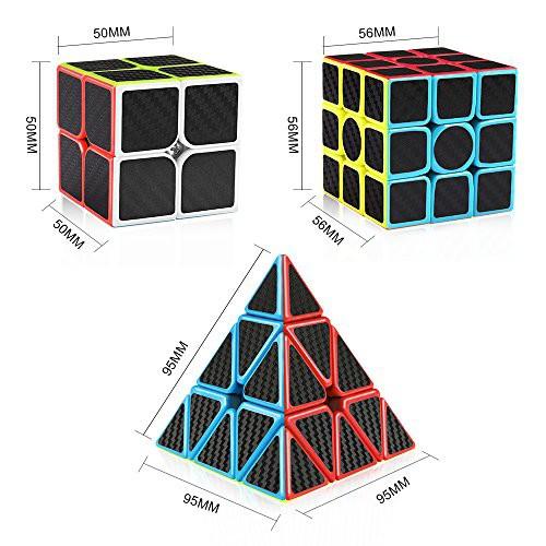 Rubik Carbon 2x2 3x3 Tam Giác  Xoay Trơn, Không Kẹt, Không Rít. Rubik Đồ Chơi Thông Minh