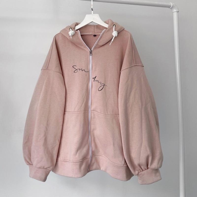 Áo khoác someday màu hồng ảnh thật unisex