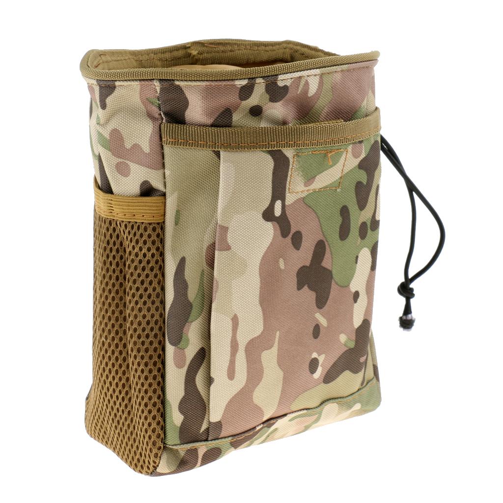 MOLLE Pouch Drawstring Dump Drop Bag Utility Outdoor Hunting Magazine Pouch