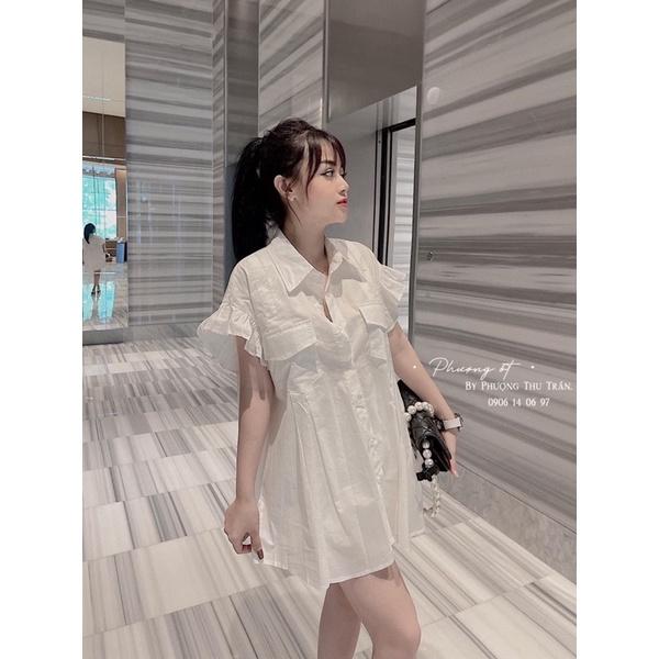 ÁO Sơ mi tay bèo túi hôp bigsize 50 đến 90kg