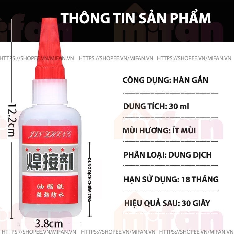 Keo Dán Siêu Dính Đa Năng Mọi Chất Liệu Cực Mạnh - Dán Gỗ Thuỷ Tinh Kim Loại Sắt Gốm Sứ Nhựa Vải TBM1