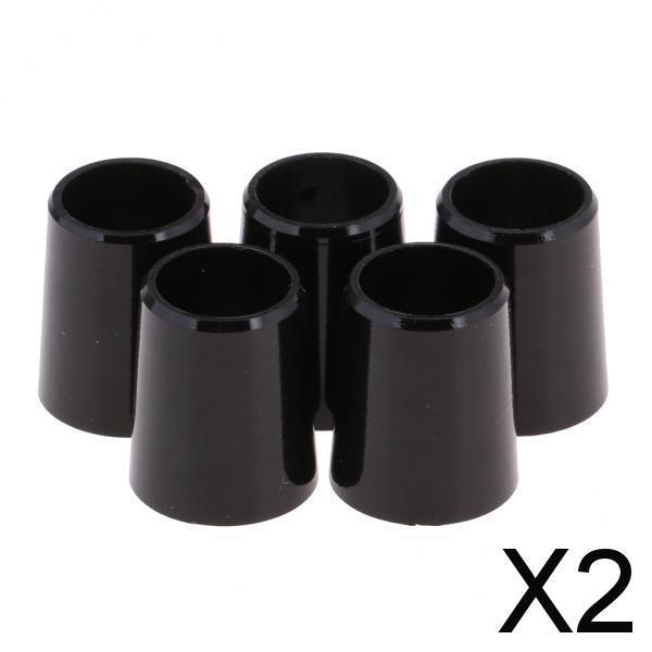 2x5pcs Black Golf Shaft Sleeve Ferrules .335 .370 Cap Adapter Ring 0.370