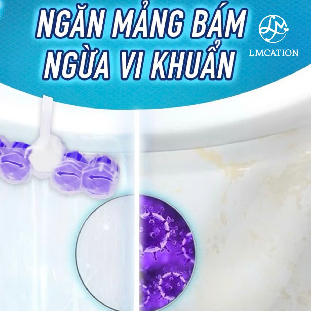 Set 5 Viên Vệ Sinh Bồn Cầu Treo Thành – Sạch Khuẩn &amp; Thơm Mát