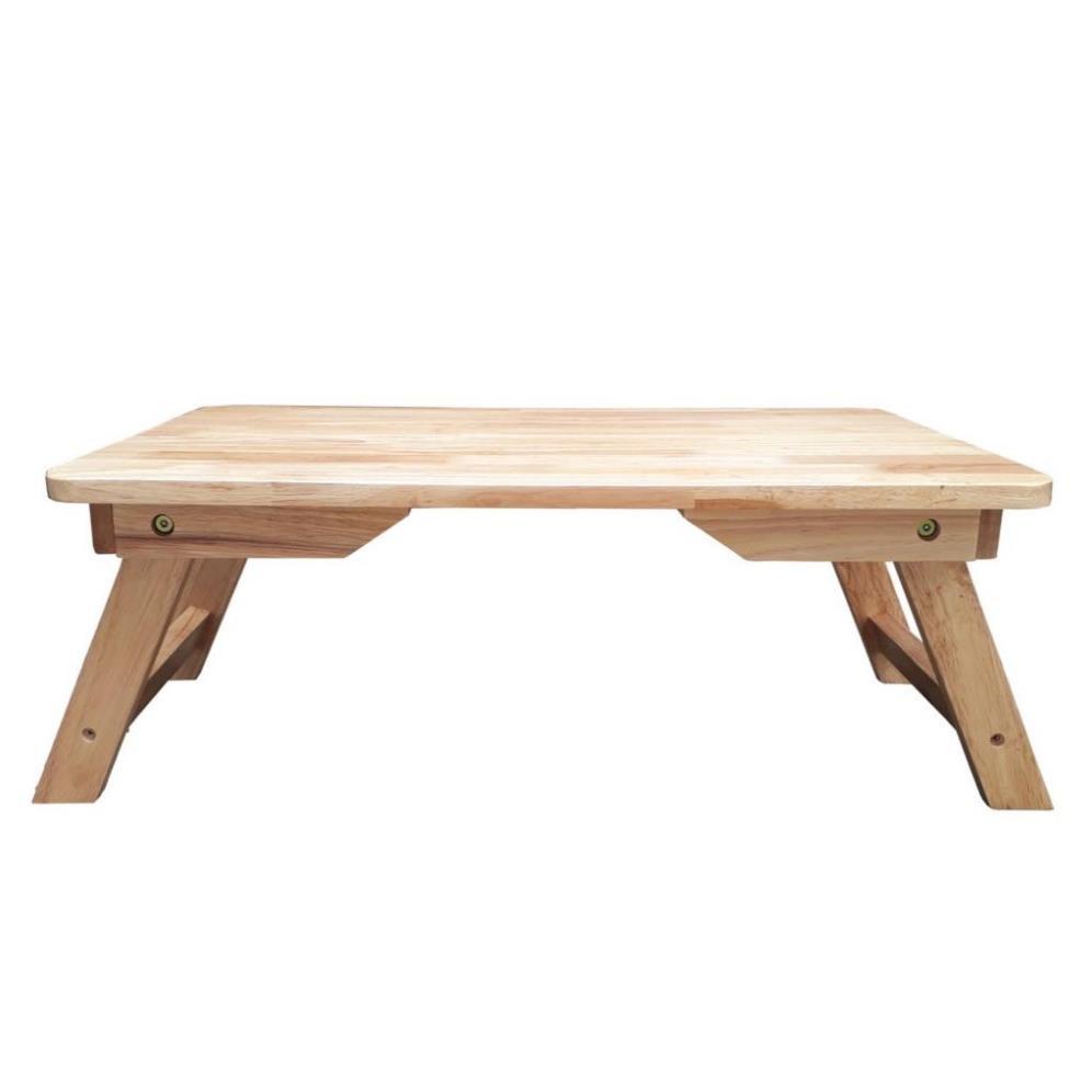 Bàn học, bàn làm việc gấp gọn chân xếp chất liệu gỗ thông tự nhiên kích thước 45 x 65cm siêu chắc - Bàn trà
